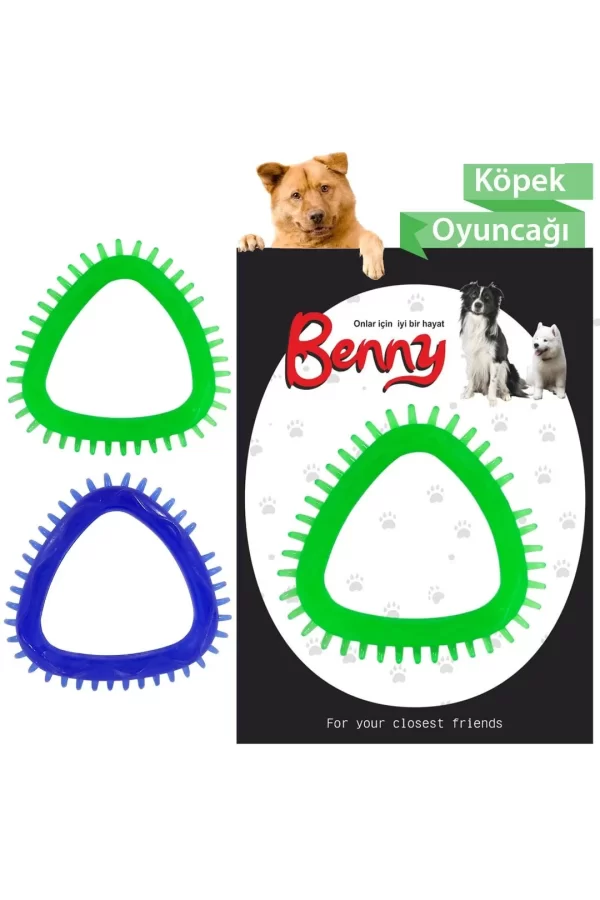 Benny Köpek Oyuncağı Üçgen 8 x 8.5 cm Çeşitli Renklerde