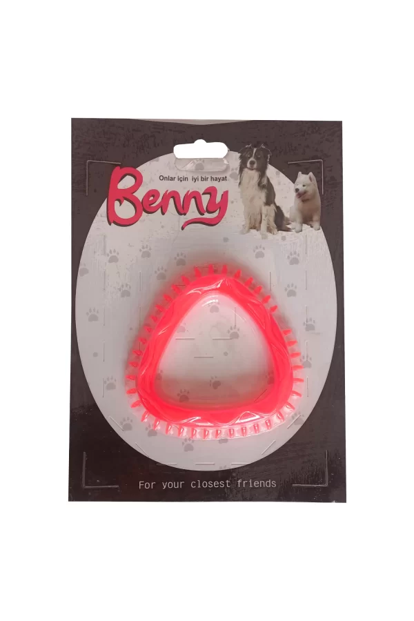 Benny Köpek Oyuncağı Üçgen 8 x 8.5 cm Kırmızı