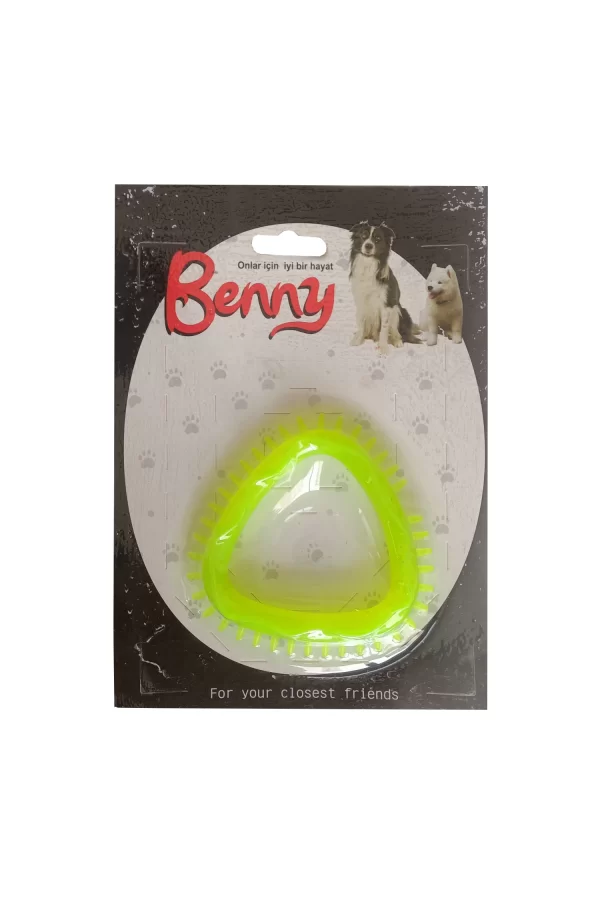 Benny Köpek Oyuncağı Üçgen 8 x 8.5 cm Sarı