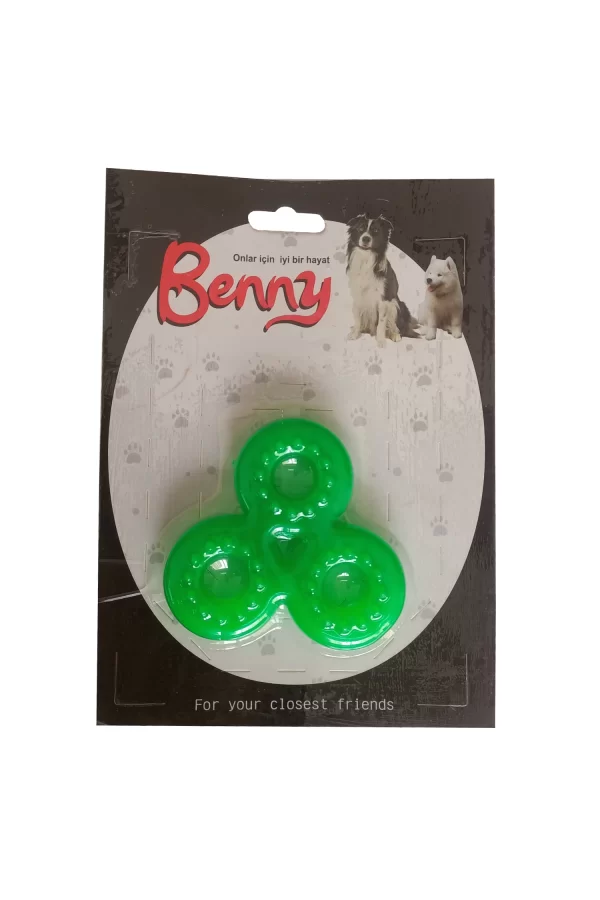Benny Köpek Oyuncağı Üçlü Halka 9 x 9 cm Yeşil