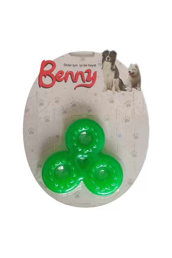 Benny Köpek Oyuncağı Üçlü Halka 9 x 9 cm Yeşil