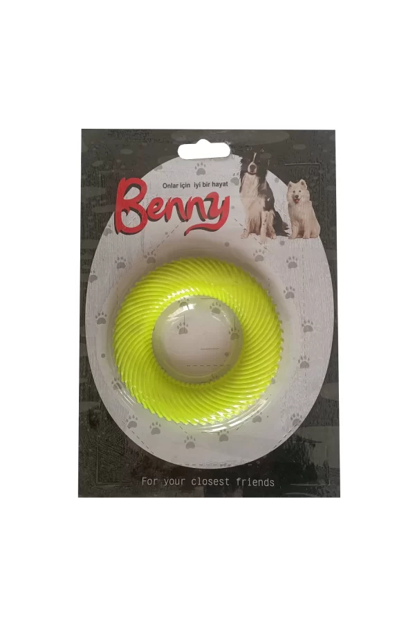 Benny Köpek Oyuncağı Yuvarlak 9,5 cm Sarı