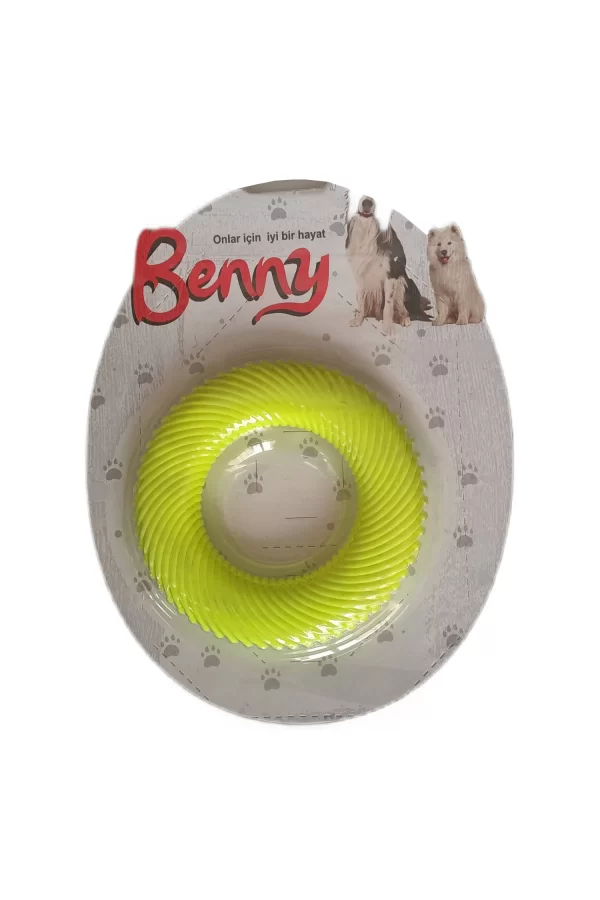 Benny Köpek Oyuncağı Yuvarlak 9,5 cm Sarı