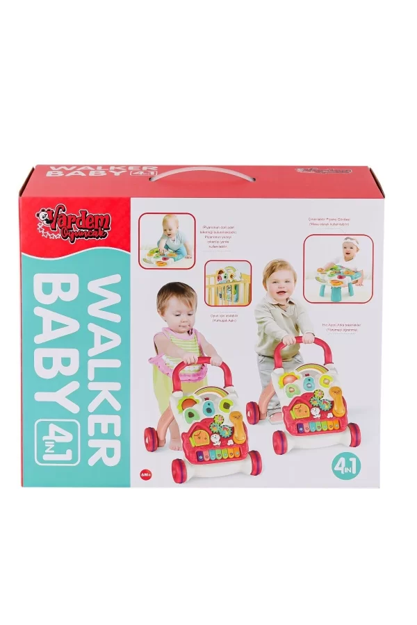Bıb-6018 Pianolu Yürüme Arkadaşı 4ın1