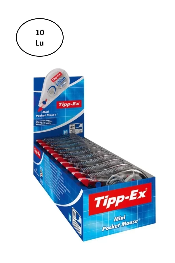 Bic Tipp-ex Mini Pocket Mouse Şerit Düzeltici 10lu