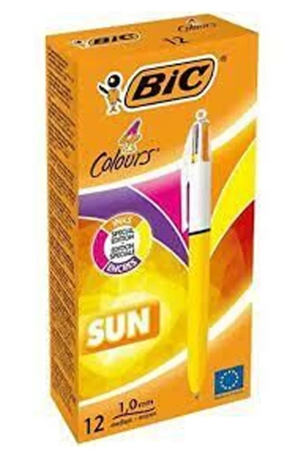 Bic Tükenmez Kalem Büro Bic Sun 982871 4 Renk 12li