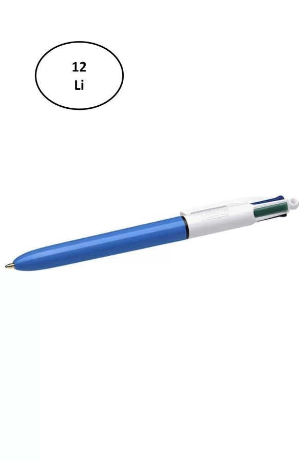 Bic Tükenmez Kalem Mekanizmalı 4 Renk 982866 12li