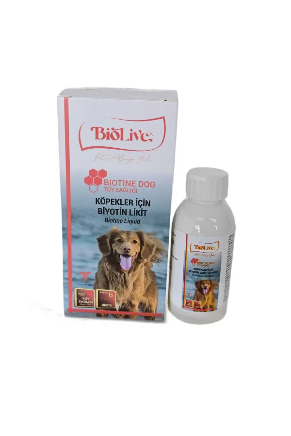 Biolive Biotin Köpekler İçin Tüy Döküm Önleyici Sıvı Vitamin 100ml