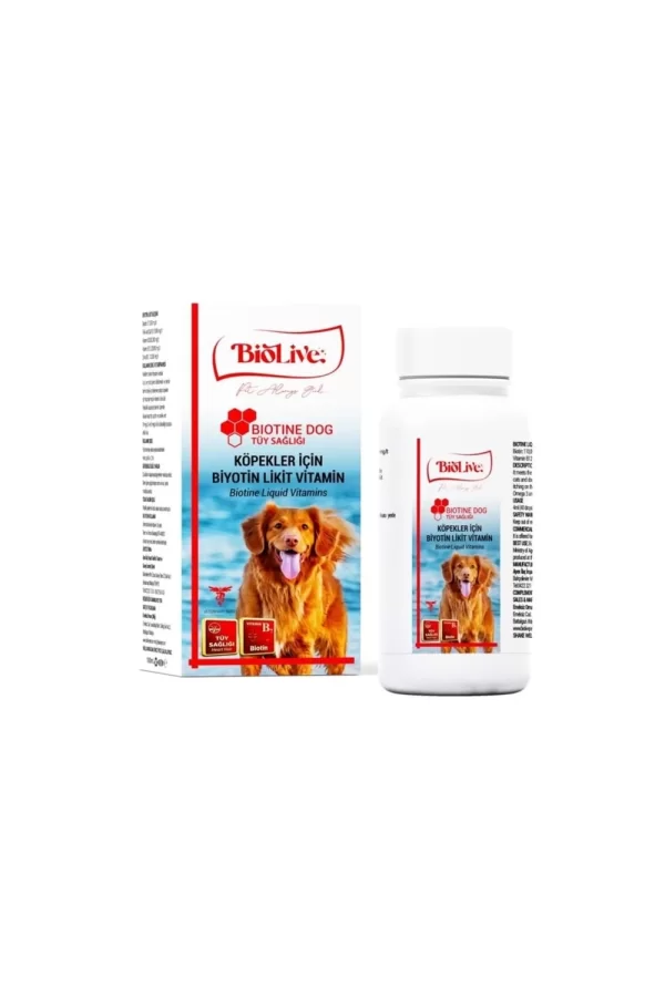 Biolive Biotin Köpekler İçin Tüy Döküm Önleyici Sıvı Vitamin 100ml