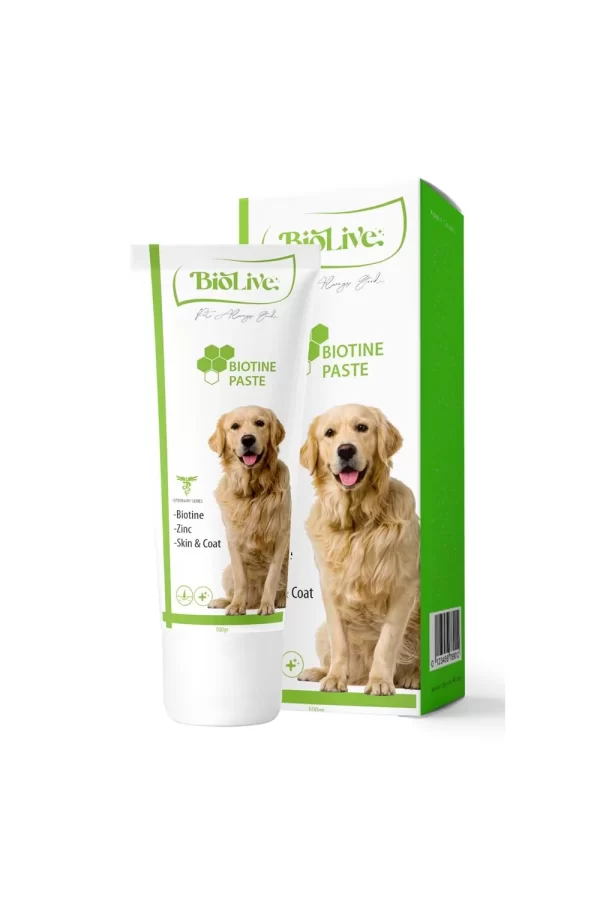 Biolive Biotine Köpekler İçin Tüy Döküm Önleyici Pasta 100gr