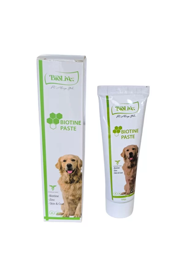 Biolive Biotine Köpekler İçin Tüy Döküm Önleyici Pasta 100gr