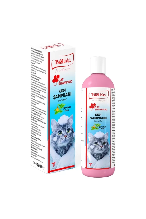 Biolive Çay Ağacı Özlü Kedi Şampuanı 200ml