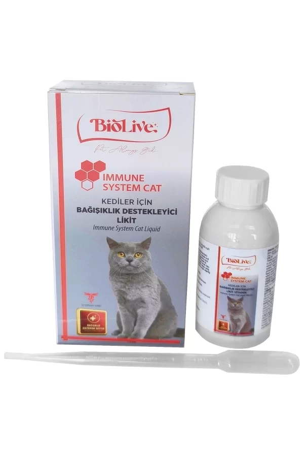 Biolive Immune Cat Kediler İçin Bağışıklık Destekleyici Sıvı Vitamin 100ml