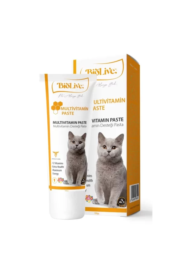 Biolive Kediler İçin Multivitamin Paste 100gr