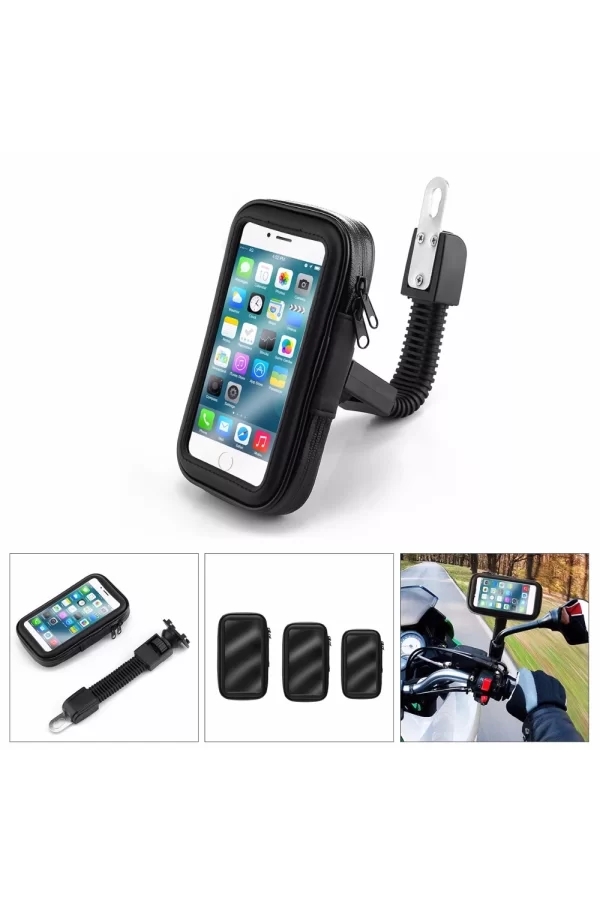Bisiklet Ve Motosiklet Su Geçirmez Telefon Tutucu 6.2"