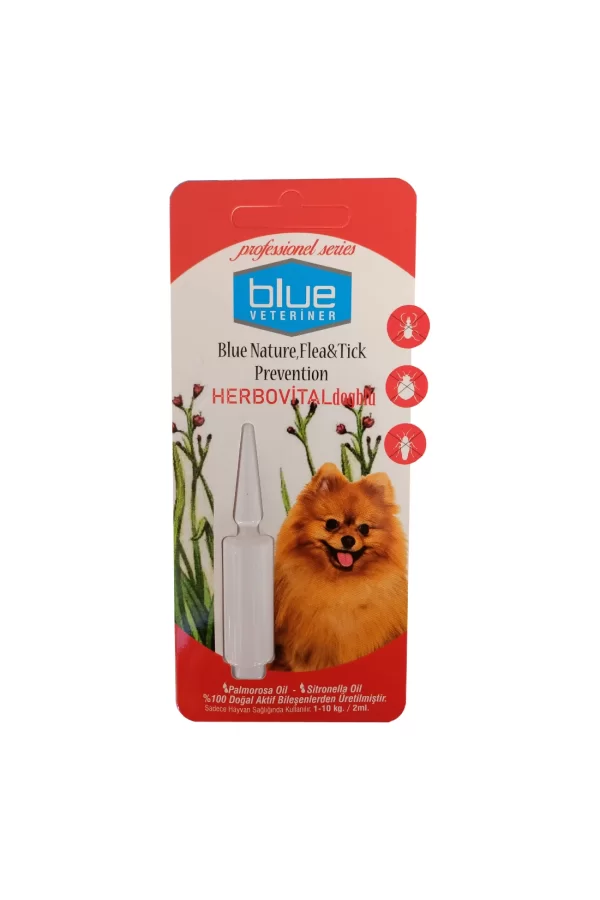 Blue Veteriner Herbiovital Bitkisel Köpek Damlası 2 ml ( 1-10 kg )