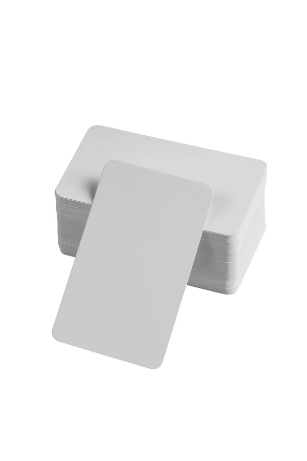 Boş Kelime Kartları 5x8 cm - 50 Adet Oval Kenarlı | Tabu & Not Kartları - Beyaz