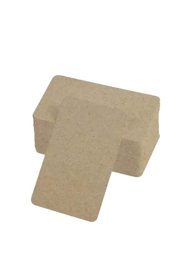 Boş Kelime Kartları 5x8 cm - 50 Adet Oval Kenarlı | Tabu & Not Kartları - Kraft