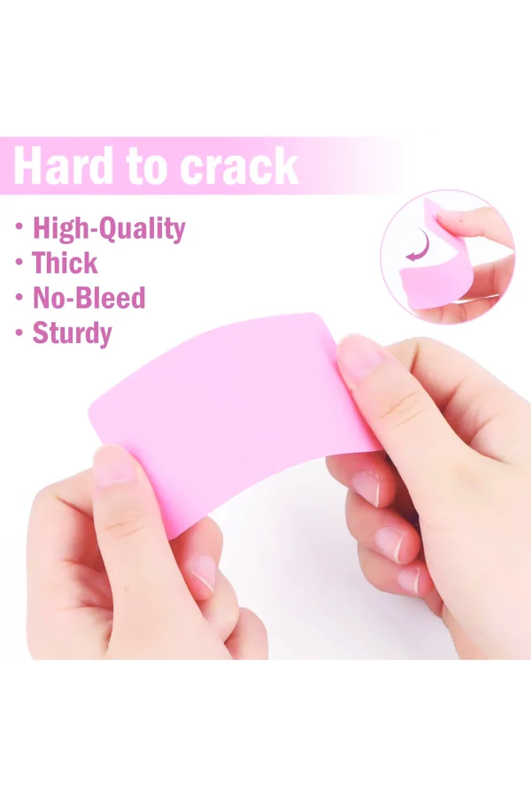 Boş Kelime Kartları 5x8 cm - 50 Adet Oval Kenarlı | Tabu & Not Kartları - Mavi