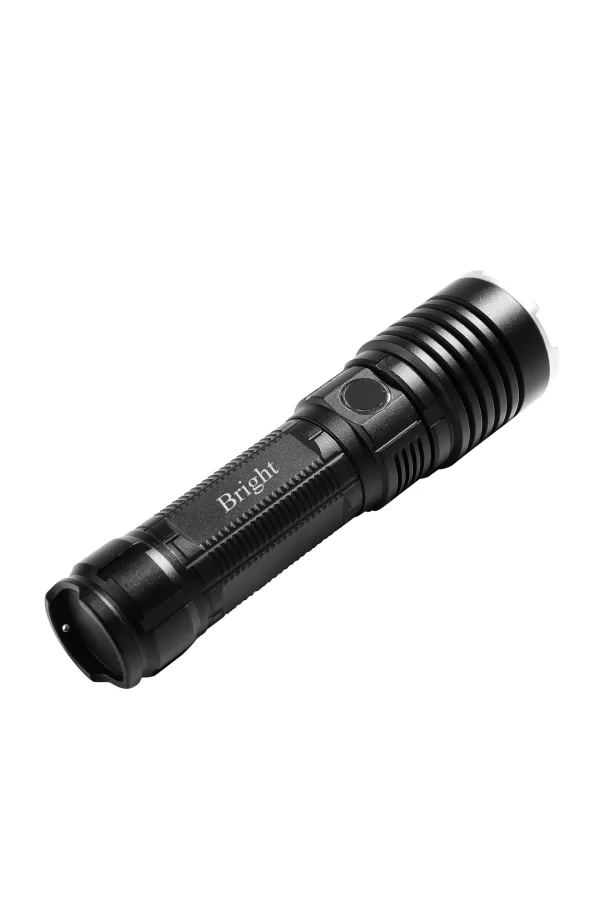 Bright Ght-5761 Xp90 Led 3 Mod Zoomlu Yağmur Suyu Geçirmez Şarjlı El Feneri 26650 Pilli