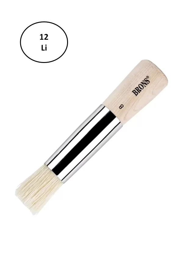 Brons Tampon Fırça No:8 12li