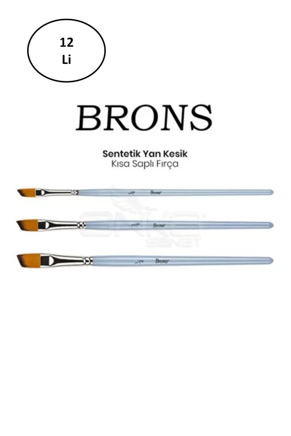 Brons Tavşan Ayağı Fırça 13 Mm (Br-2092) 12li