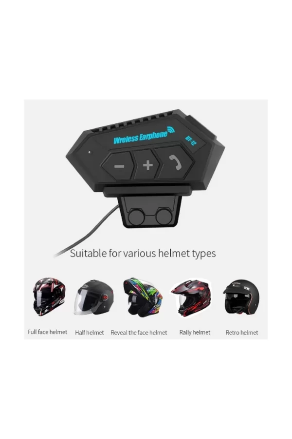 Bt12 Kask Kulaklık Bluetooth Motosiklet Kulaklık Interkom Motorsiklet Kulaklık
