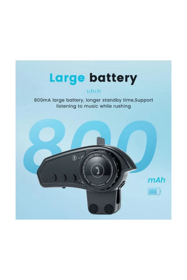 Bt35 Kask Kulaklık Bluetooth 5.0 Motosiklet Interkom Su Geçirmez Kablosuz Kulaklık