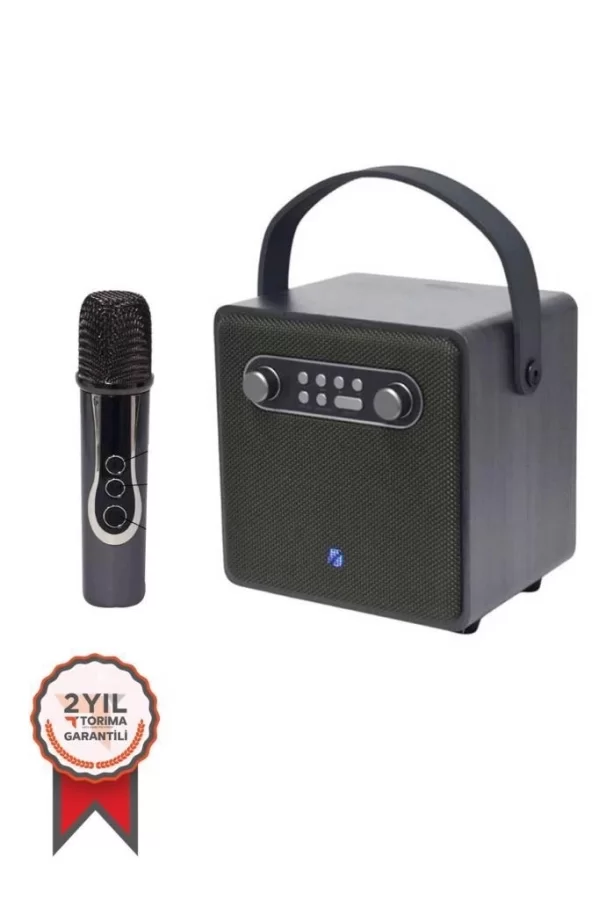 Bts-1688 Yeşil Mikrofonlu Karaoke Bluetooth Hoparlör