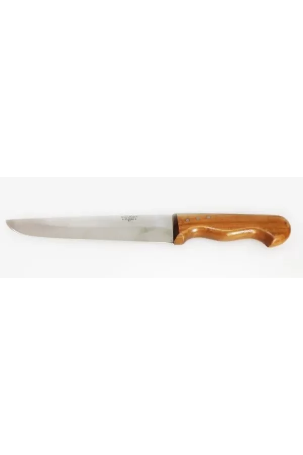 Bursa Kalın Küt Kasap Bıçağı No:4, 20 Cm - Ahşap Sap
