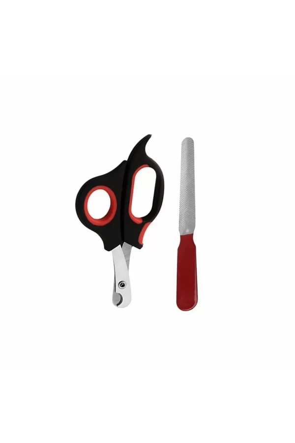 Büyük Boy Törpülü Kedi Köpek Tırnak Makası 14 cm-14 cm Kırmızı