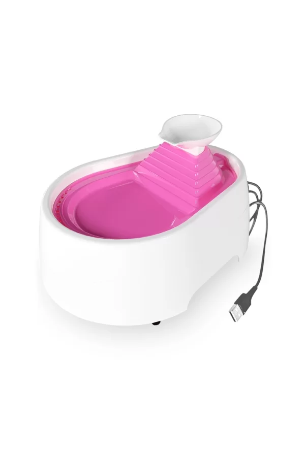 Cado Pet Kedi Köpek Su Pınarı Şelale 2 Litre - 5 volt ( usb'li ) Pembe