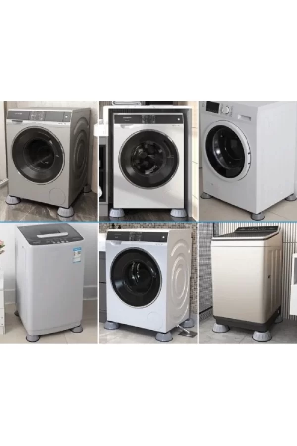 Çamaşır Makinesi Kayma Ve Titreşim Engelleyici - Gürültü Emici Aparatlar 4 Lü Set