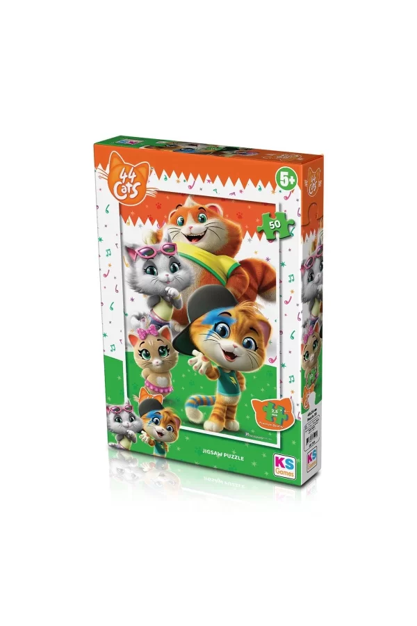 Cat 709 44 Kedi Puzzle 50 Parça - Ks Puzzle