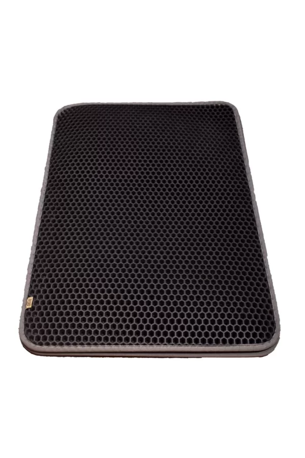 Cattie Kum Toplayıcı Fonksiyonel Kedi Paspası Altıgen 50-75 cm Gri