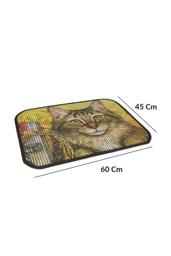 Cattie Kum Toplayıcı Fonksiyonel Renkli Kedi Paspası 45 x 60 cm