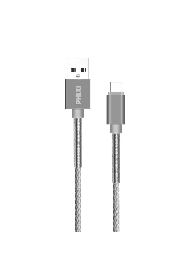 Cb610t Force Metal Örgü 100 Cm Type-c Usb Şarj Ve Data Kablosu