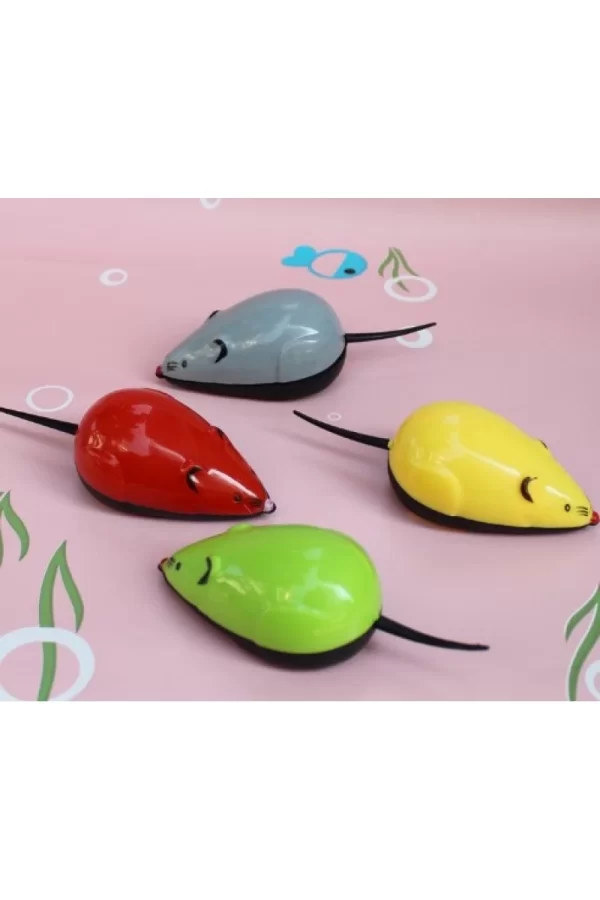 Çek Bırak Renkli Hareketli Fare Premiım 9×3.5×3CM Karışık Renklerde 1 Adet