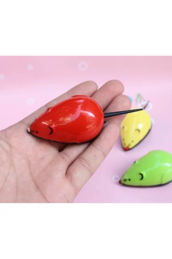 Çek Bırak Renkli Hareketli Fare Premiım 9×3.5×3CM Karışık Renklerde 1 Adet