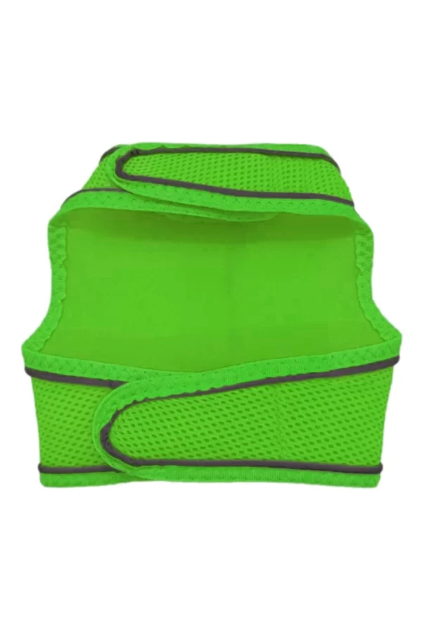 Çift Kilitli Sportif Kedi Köpek Göğüs Tasma Seti 30-38 cm Small Yeşil