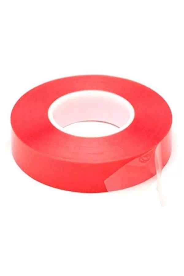 Çift Taraflı Akrilik Silikonize Bant 18 Mm X 2 Metre Kırmızı Vhb
