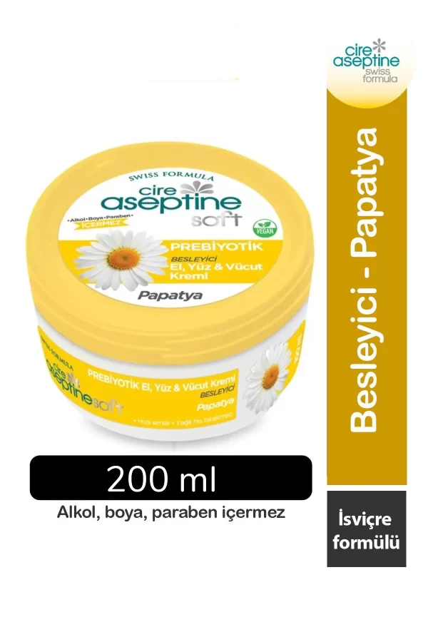 Cire Aseptine Soft Papatya Özlü Besleyici Prebiyotikli Krem 200 ml