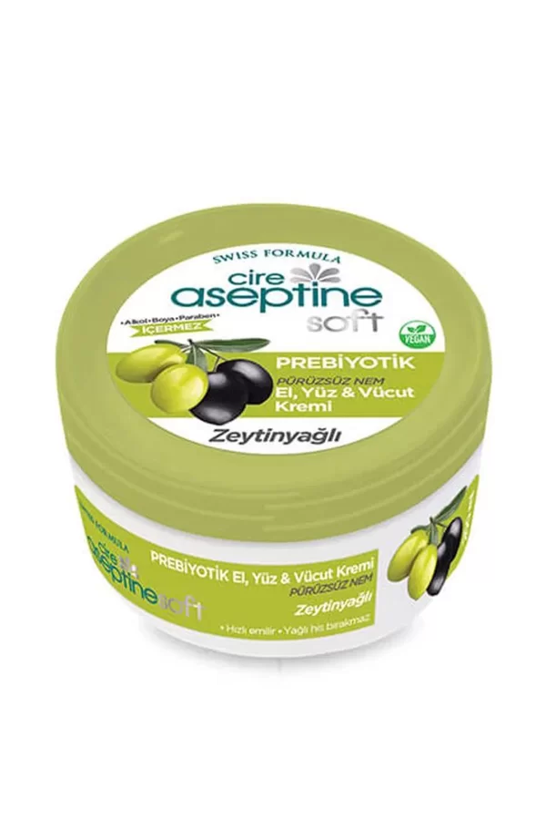 Cire Aseptine Soft Zeytinyağlı Nemlendirici Pürüzsüzleştirici Prebiyotikli Krem 100 ml