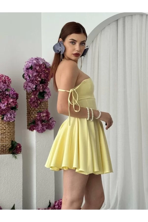 Clara Askılı Mini Elbise