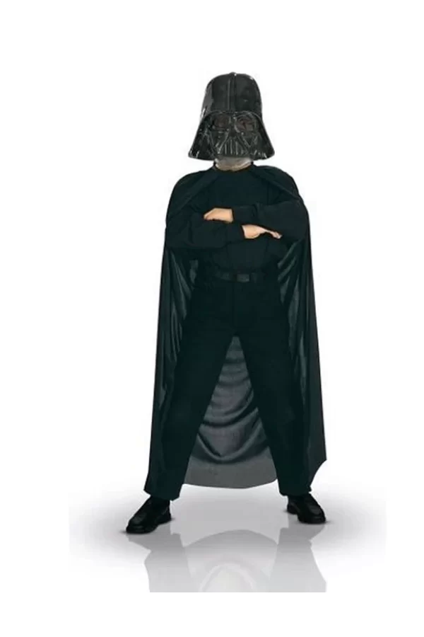 Çocuk Boy Yıldız Savaşları Star Wars Darth V Maskesi Ve 90 Cm Pelerin Seti Siyah