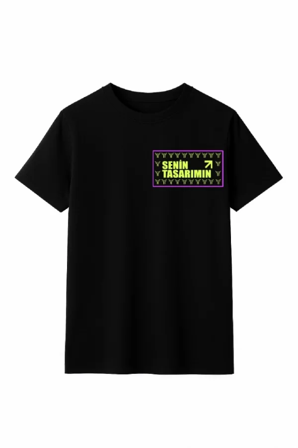 Çocuk Ön Sizin Tasarımınız Basic Tshirt - Siyah