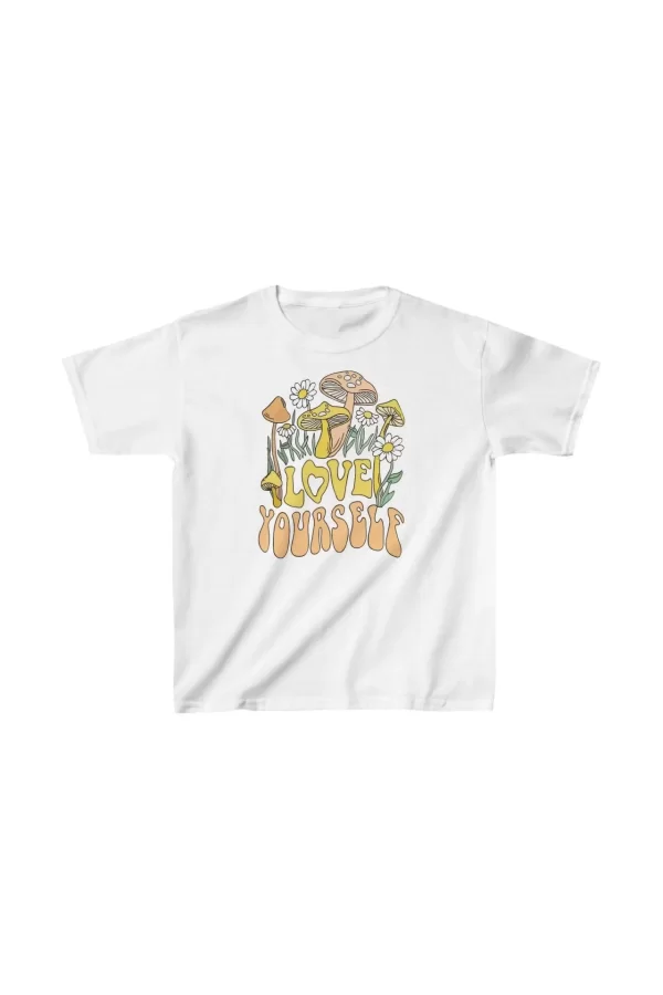 Luz&Pos Çocuk Unisex Baskılı T-shirt - Beyaz