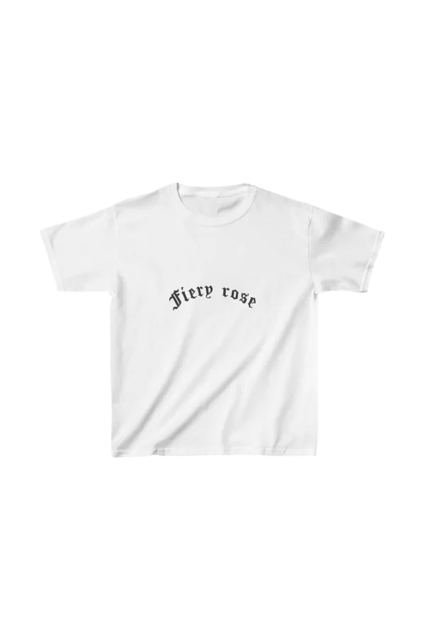 Luz&Pos Çocuk Unisex Baskılı T-shirt - Beyaz