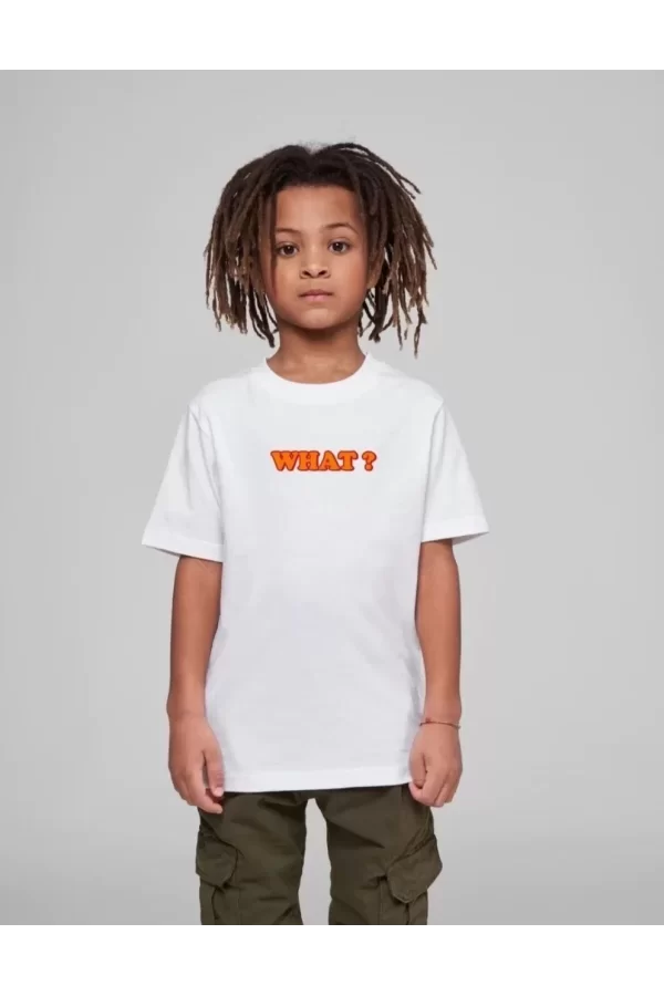 Luz&Pos Çocuk Unisex Baskılı T-shirt - Beyaz