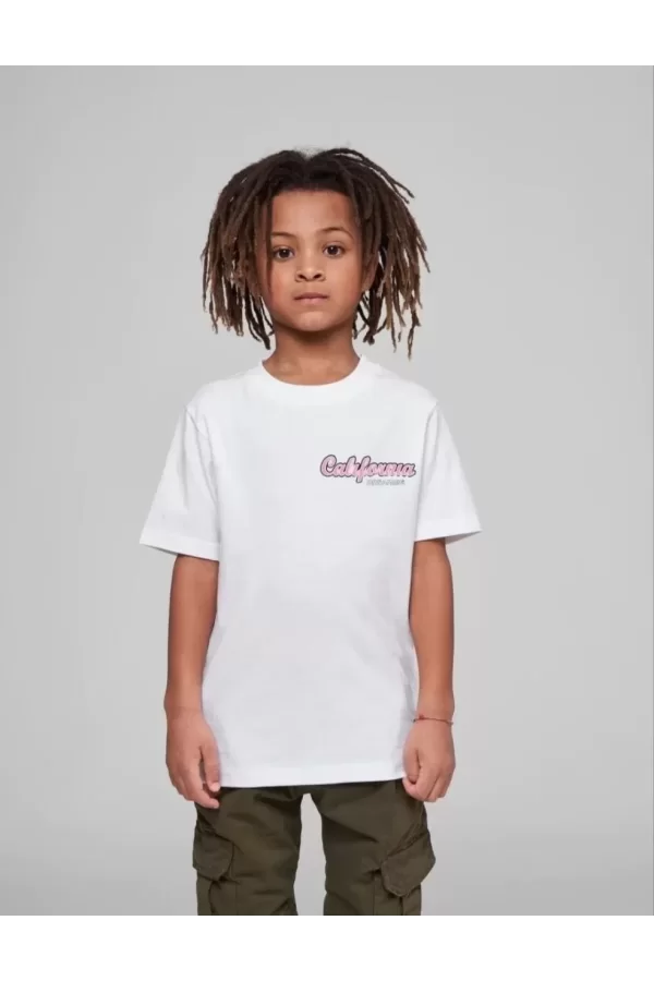 Luz&Pos Çocuk Unisex Baskılı T-shirt - Beyaz